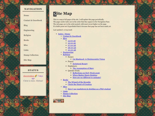 pages/siteMap screenshot