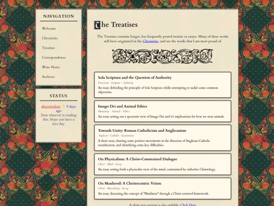pages/treatise screenshot