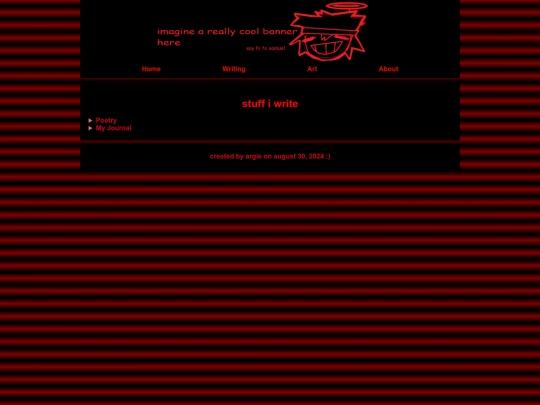 writing screenshot