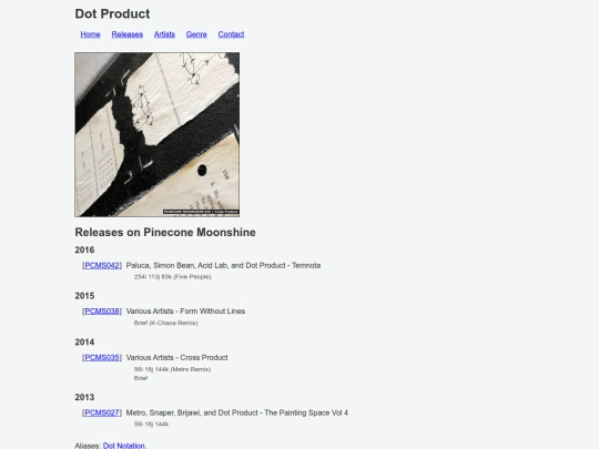 artists/dot product screenshot