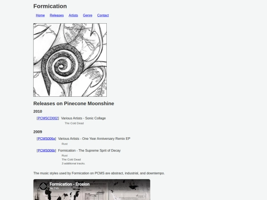 artists/formication screenshot