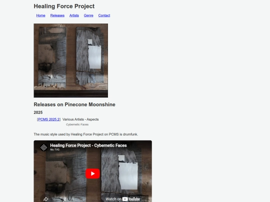 artists/healing force project screenshot