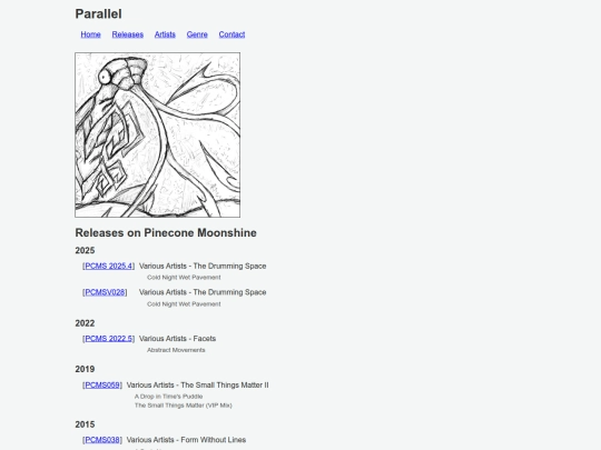 artists/parallel screenshot
