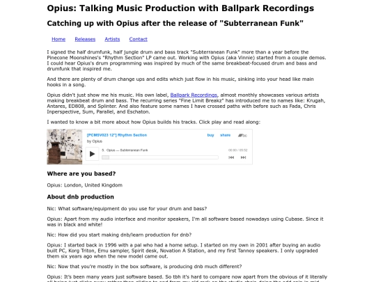 blog/opius-music-production screenshot