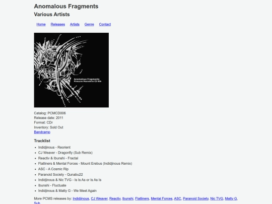 releases/PCMCD006 screenshot
