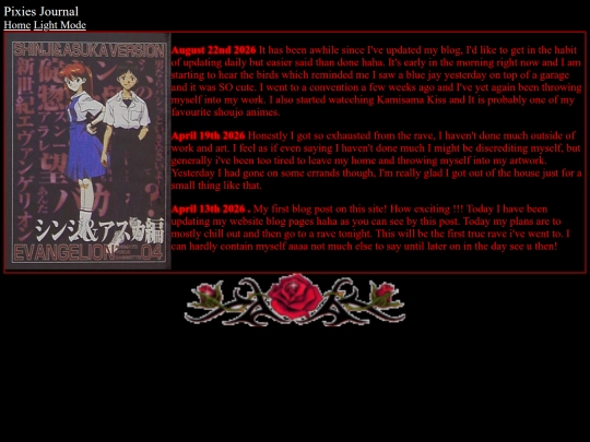 myblogdark screenshot
