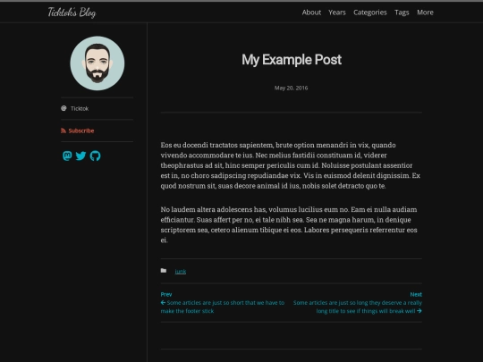 raft/junk/2016/05/20/my-example-post screenshot