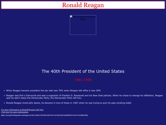 presidentprofileminiproject screenshot