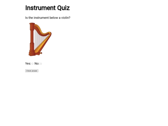 music/quiz screenshot