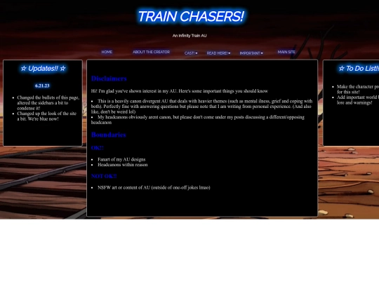 disclaimers screenshot