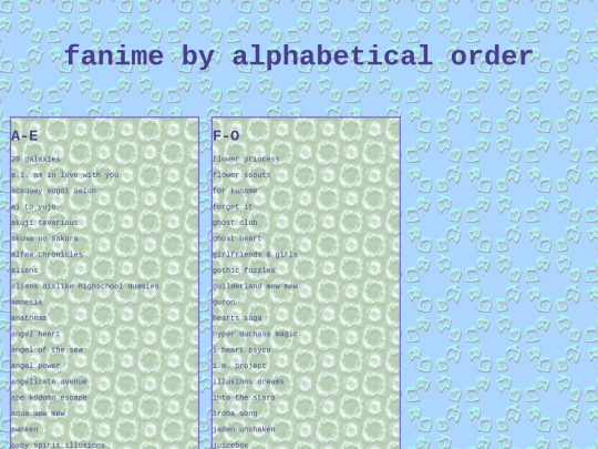 fanimelist screenshot
