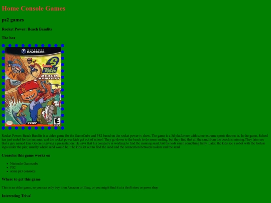 home console games screenshot