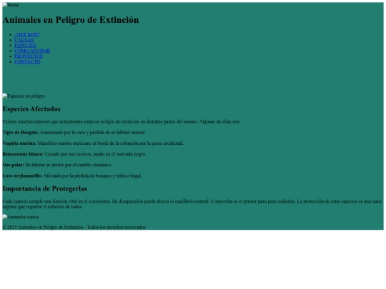 especies screenshot