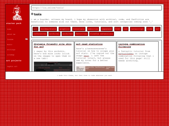 tools screenshot