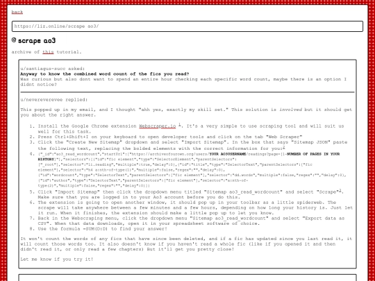 tools/scrape ao3 screenshot