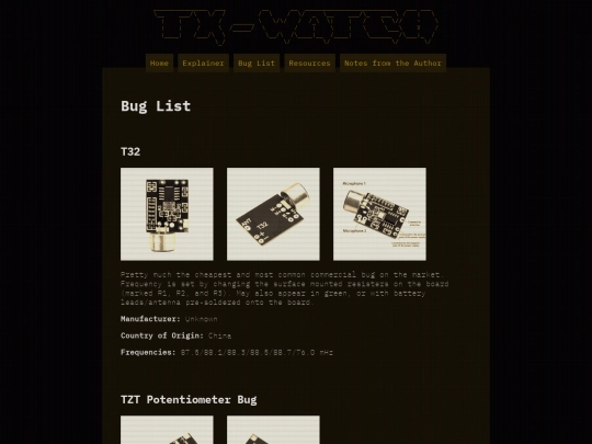 list screenshot