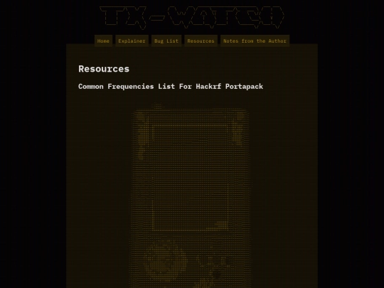 resources screenshot