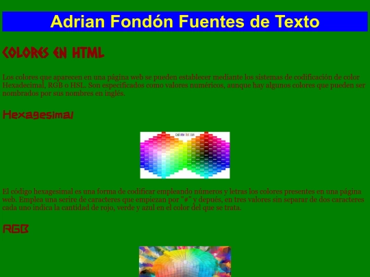 Ejercicios HTML/Ejer 4 Fuentes/Ejer 4-1 Fuentes De Texto Adrian Fondón PLUS screenshot