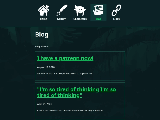 blog screenshot