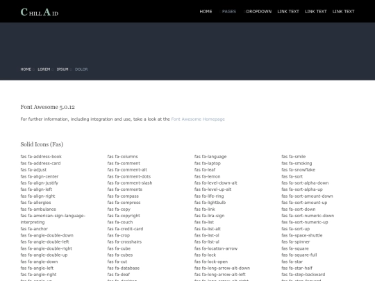 pages/font-icons screenshot