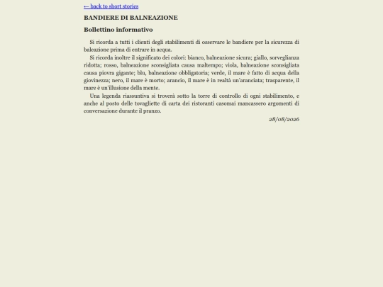 short_story_bandiere_di_balneazione screenshot