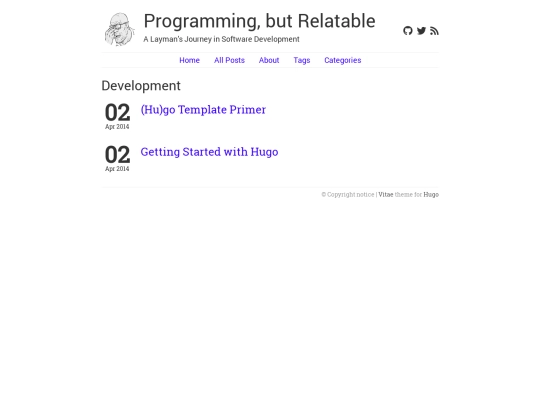 categories/development screenshot