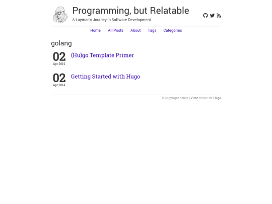 categories/golang screenshot