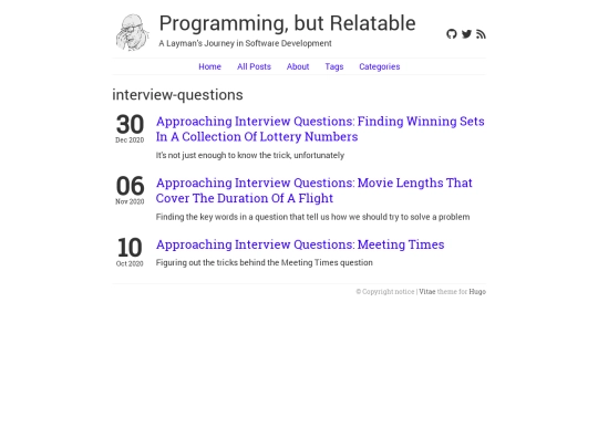categories/interview-questions screenshot