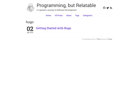 tags/hugo screenshot