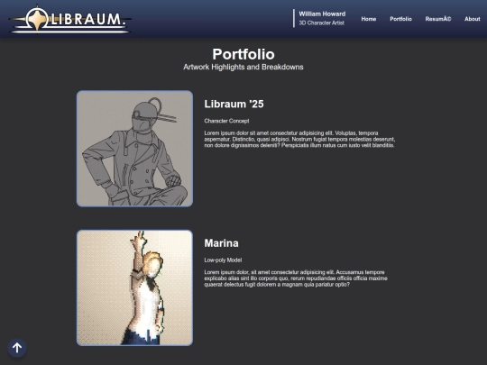 portfolio screenshot