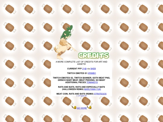 CREDITS screenshot