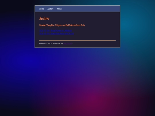 archive screenshot