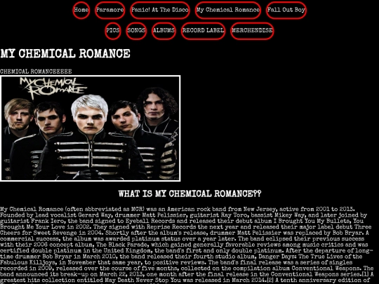 MyChemicalRomance screenshot