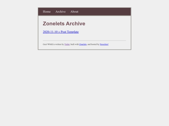 archive screenshot