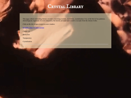 crystals/crystal_excerpts screenshot