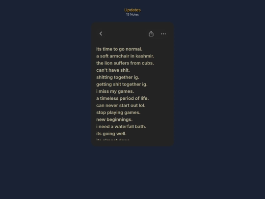 updates screenshot