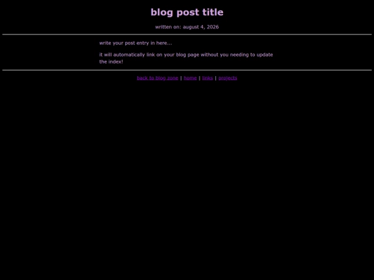 blog/template screenshot