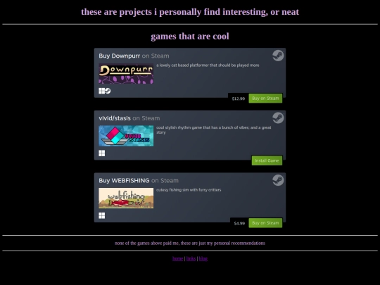 projects screenshot