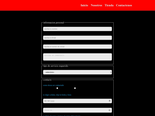 proyecto final/contacto screenshot