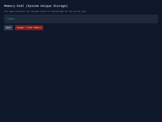 Memory screenshot