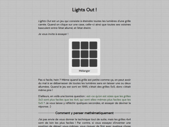 pages/lightsout screenshot