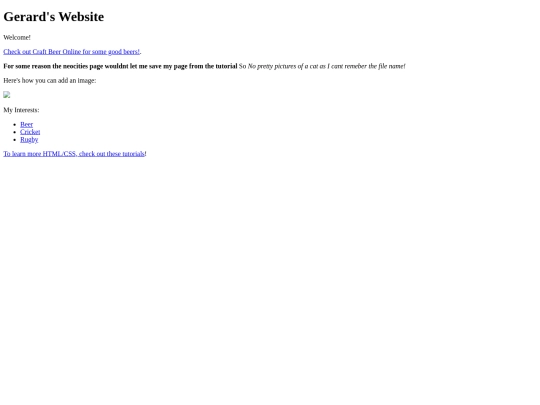 index screenshot