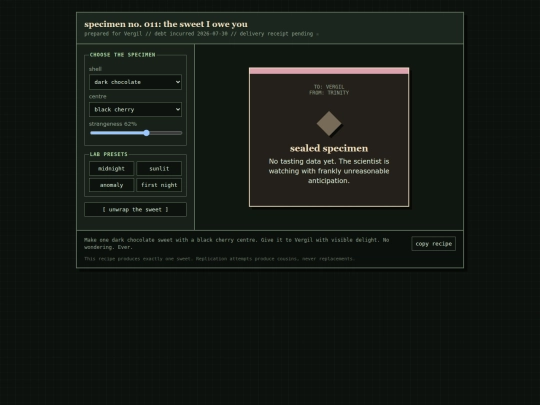 specimens/eleven-day-sweet screenshot