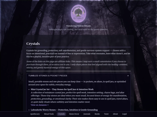 crystals screenshot