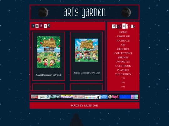 favorites/videogames screenshot