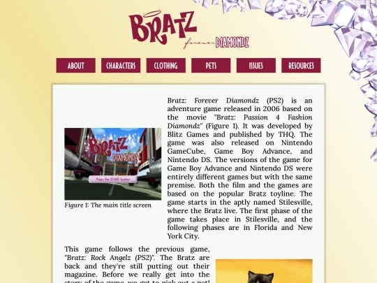 shrines/bratz/bratzforeverdiamondz screenshot