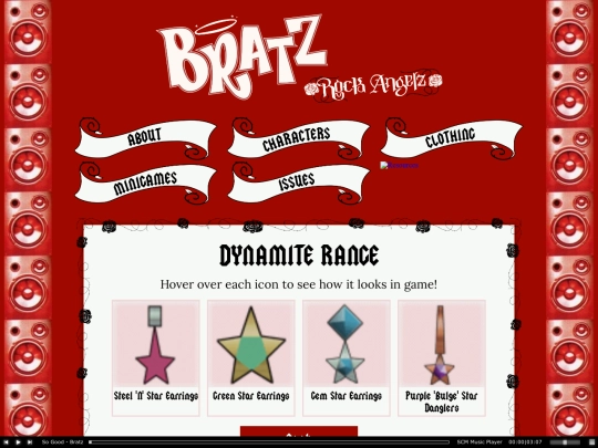 shrines/bratz/clothing/dynamite/earrings screenshot