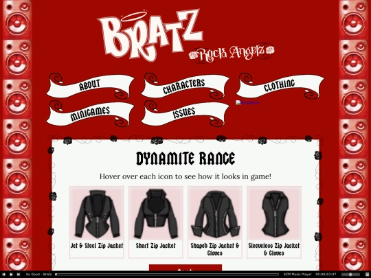 shrines/bratz/clothing/dynamite/tops screenshot