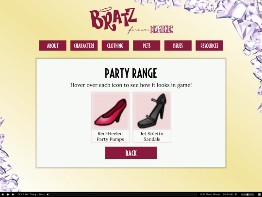 shrines/bratz/fd clothing/party/footwear screenshot