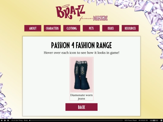 shrines/bratz/fd clothing/passion4fashion/bottoms screenshot